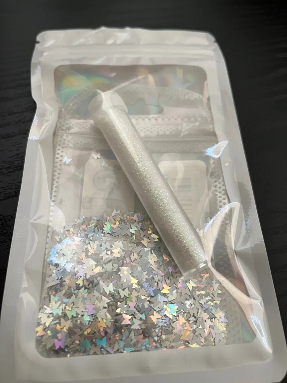 White Holographic Star Confetti and Glitter Party Pack - Unbranded